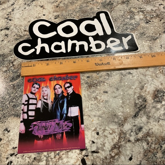 COAL CHAMBER STICKERS VINTAGE NEW 1999 - Picture 2 of 3
